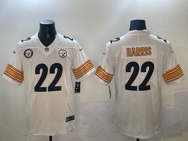 Men Pittsburgh Steelers #22 Harris White Second generation 2024 Nike Limited NFL Jersey style 01041->pittsburgh steelers->NFL Jersey